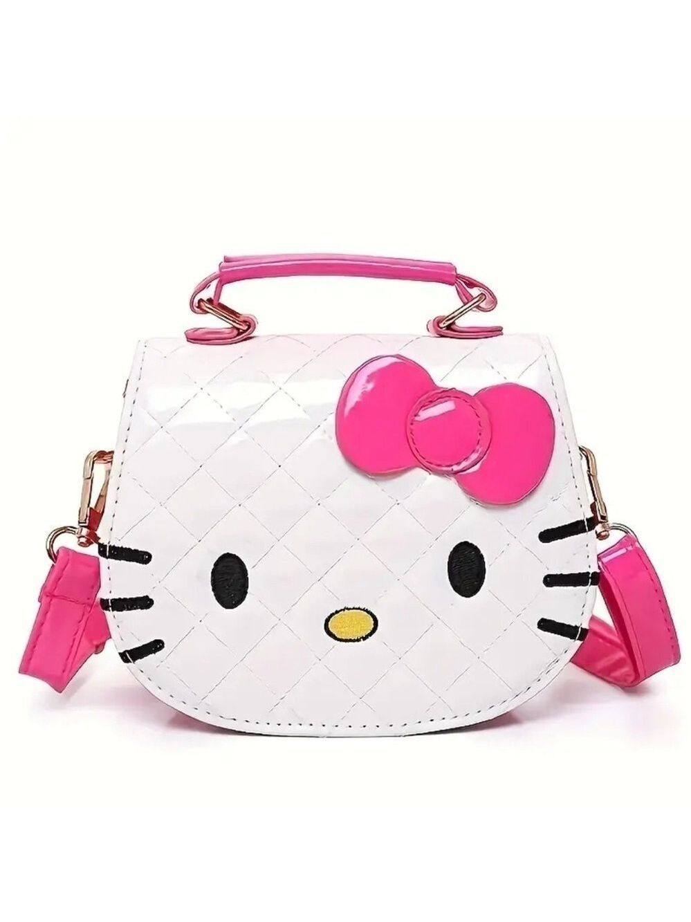 Hello Kitty Pink and White Quilted Kids Bag NIP